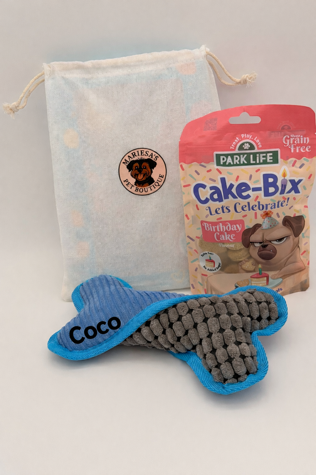 Personalised Teddy Birthday Pet Gift Set