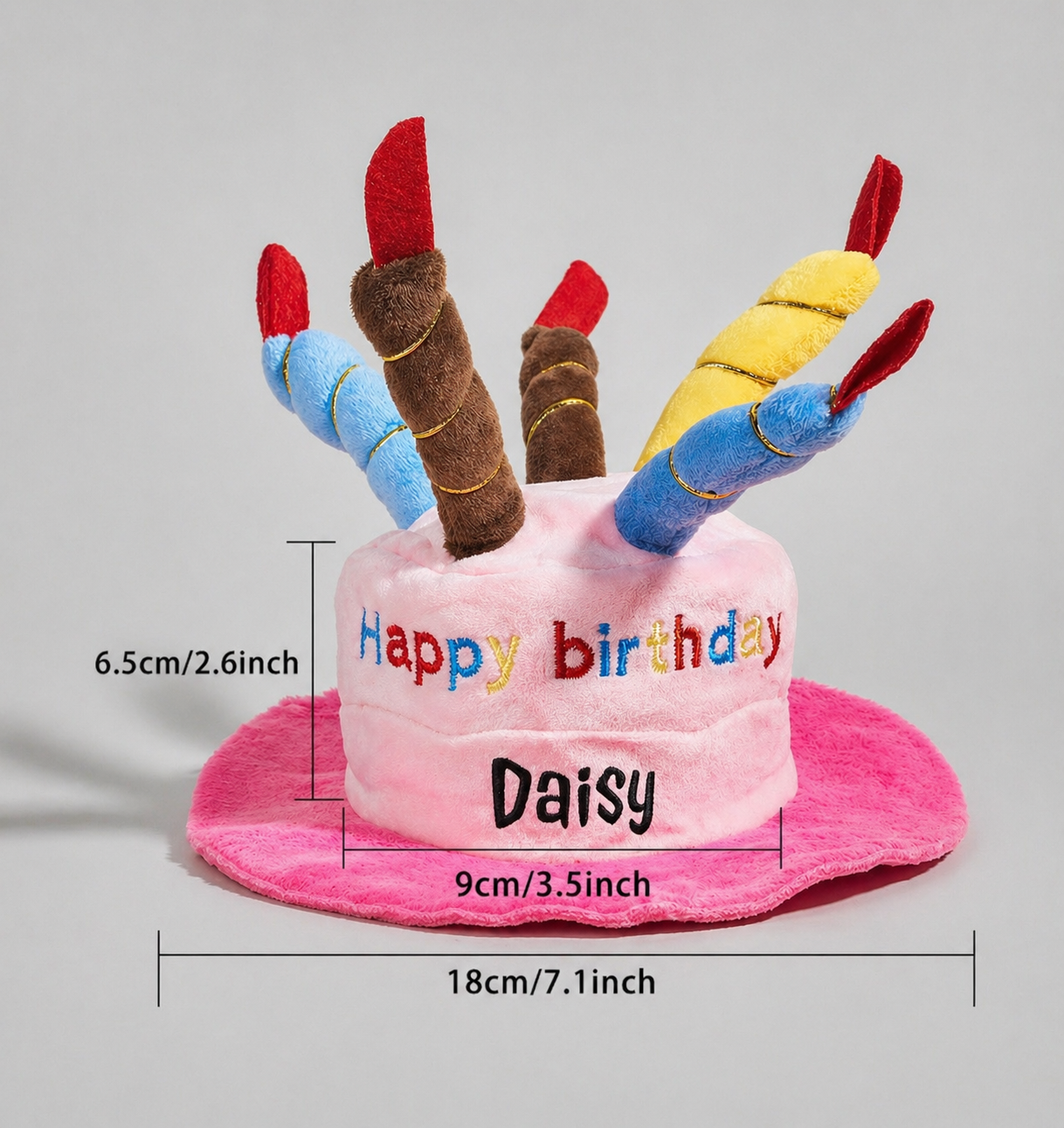 Personalised pet birthday hat
