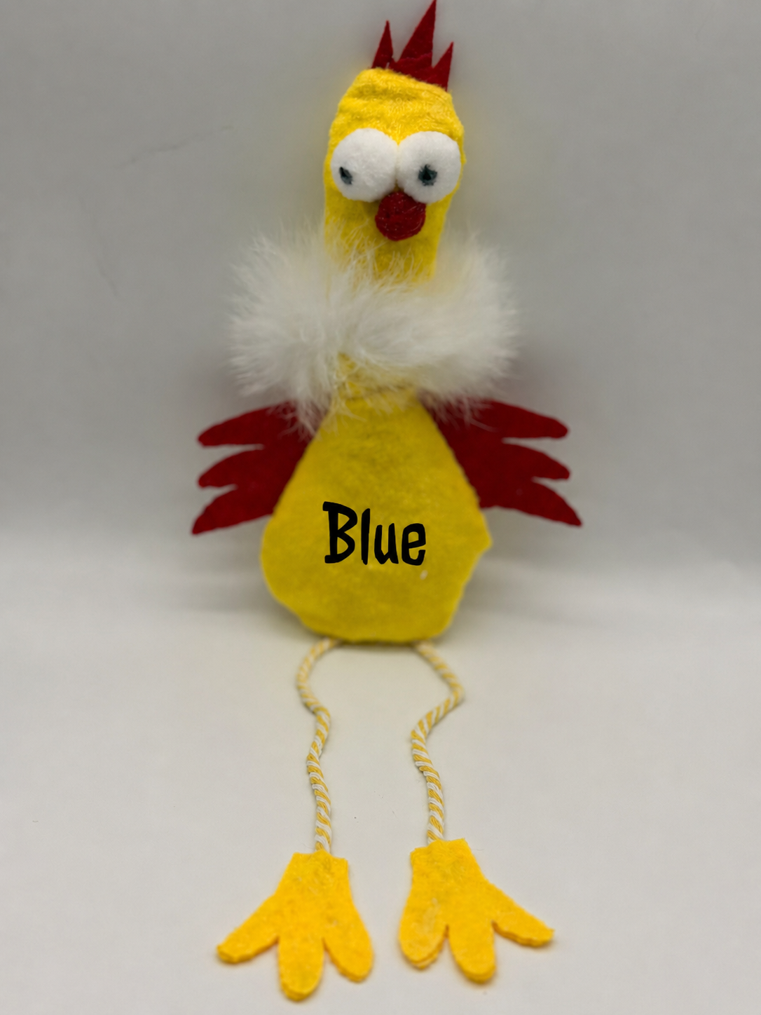 Personalised Catnip Plush Chick Cat Toy