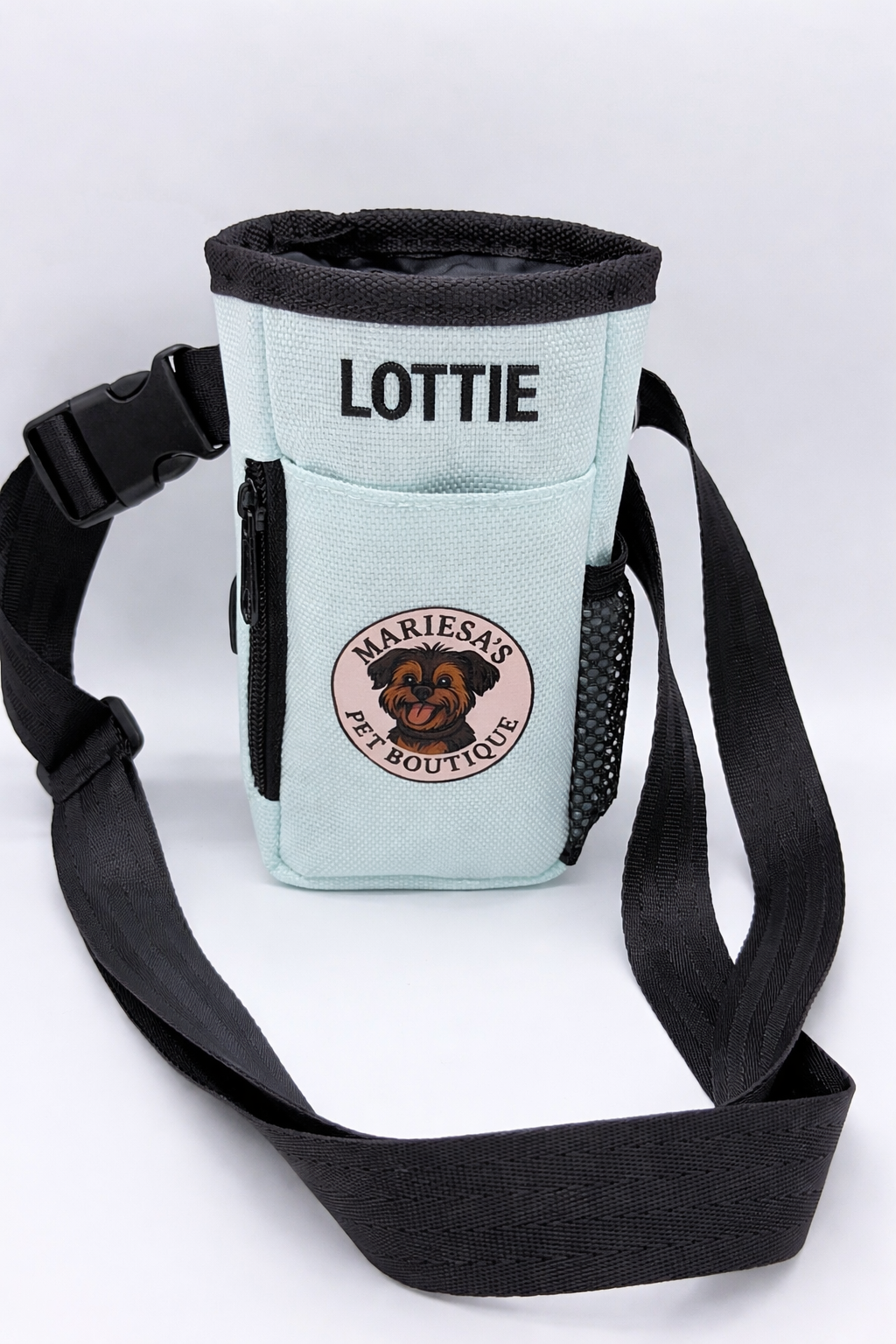 Personalised Dog Treat Pouch | Walking Bag with Poo Bag Dispenser