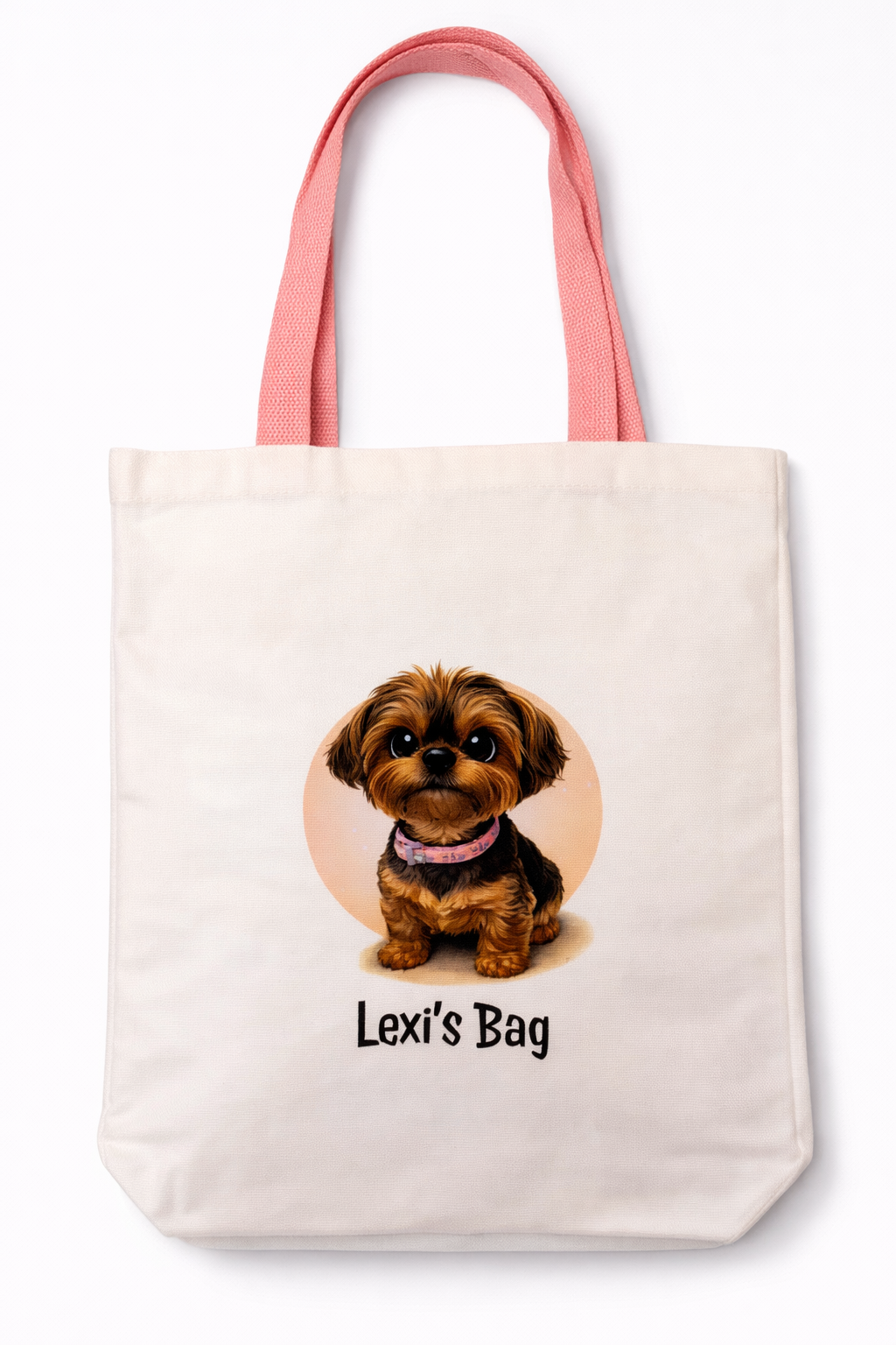 Personalised Pet Cartoon Tote Bag & Matching Treat Pouch – Custom Illustration from Your Photo