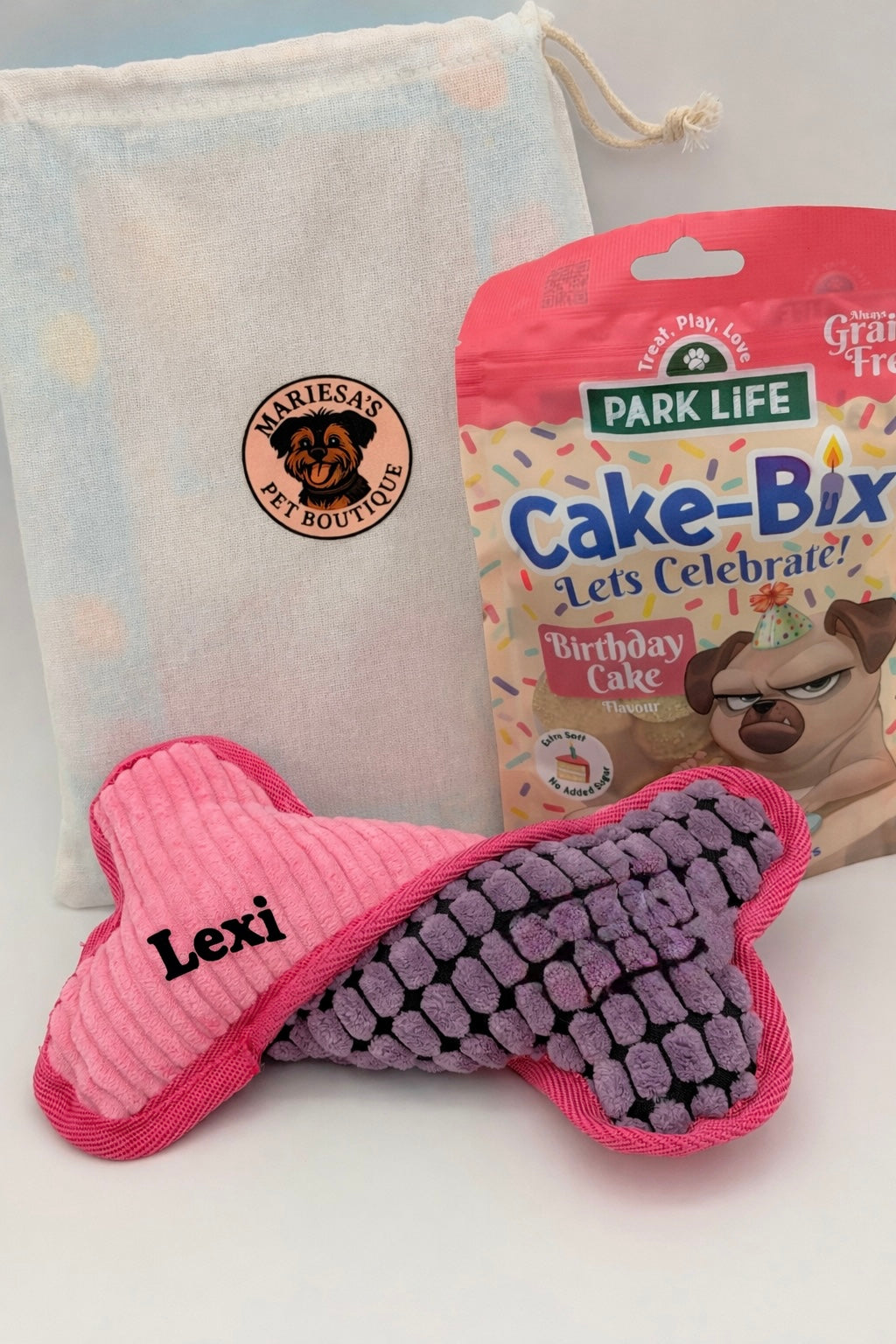 Personalised Teddy Birthday Pet Gift Set