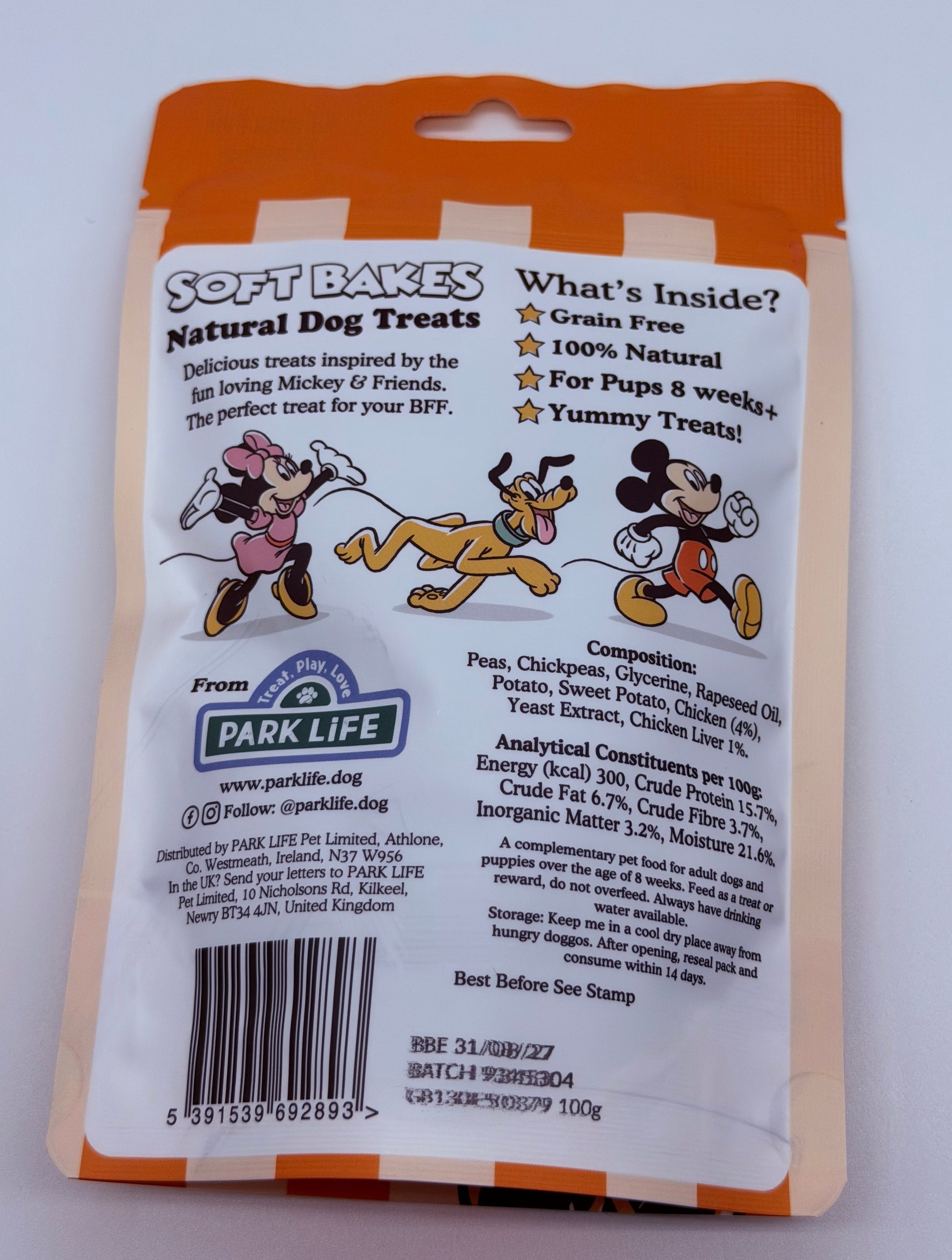 Dog personalised birthday box with treats, soft toy and dog chew