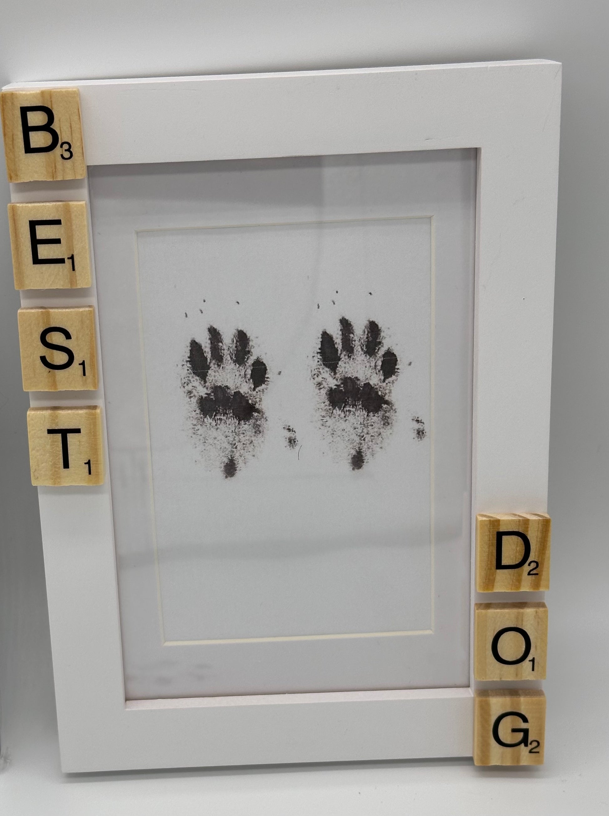 Pet Memorial Keepsake Box with wooden photo frame, candle, sign, glass keepsake bottle and more