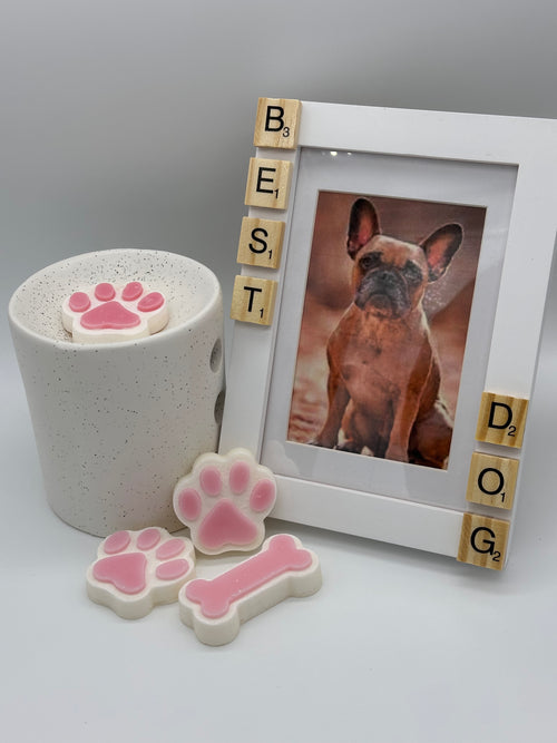 Best dog wax melt and photo frame gift set