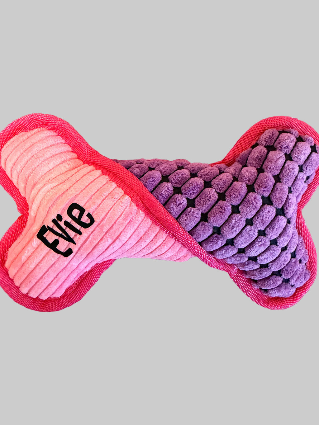 Personalised squeaky bone dog toy