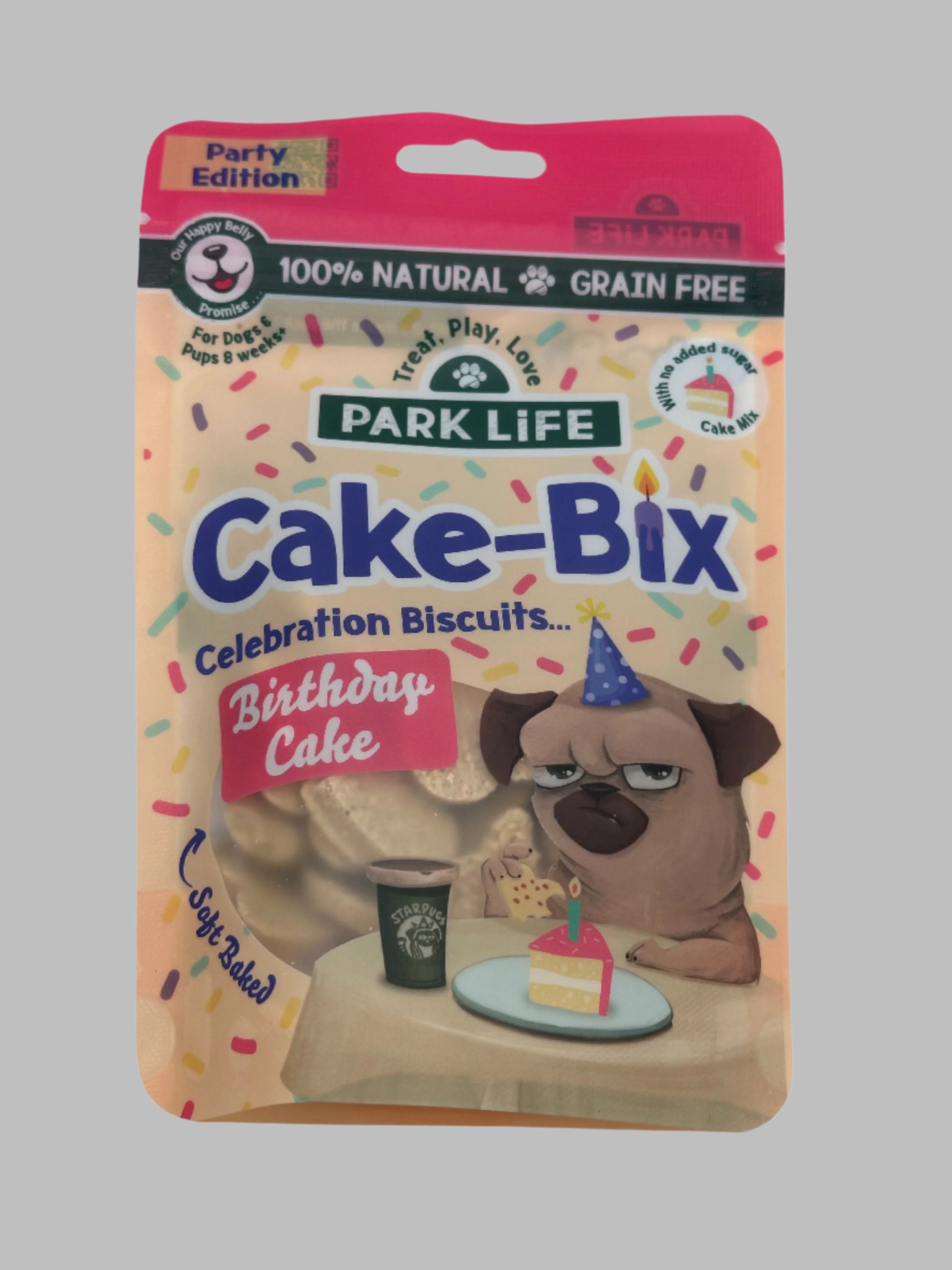 Dog Large Birthday Surprise with treats, birthday hat, bandana, balloon, candle and ball