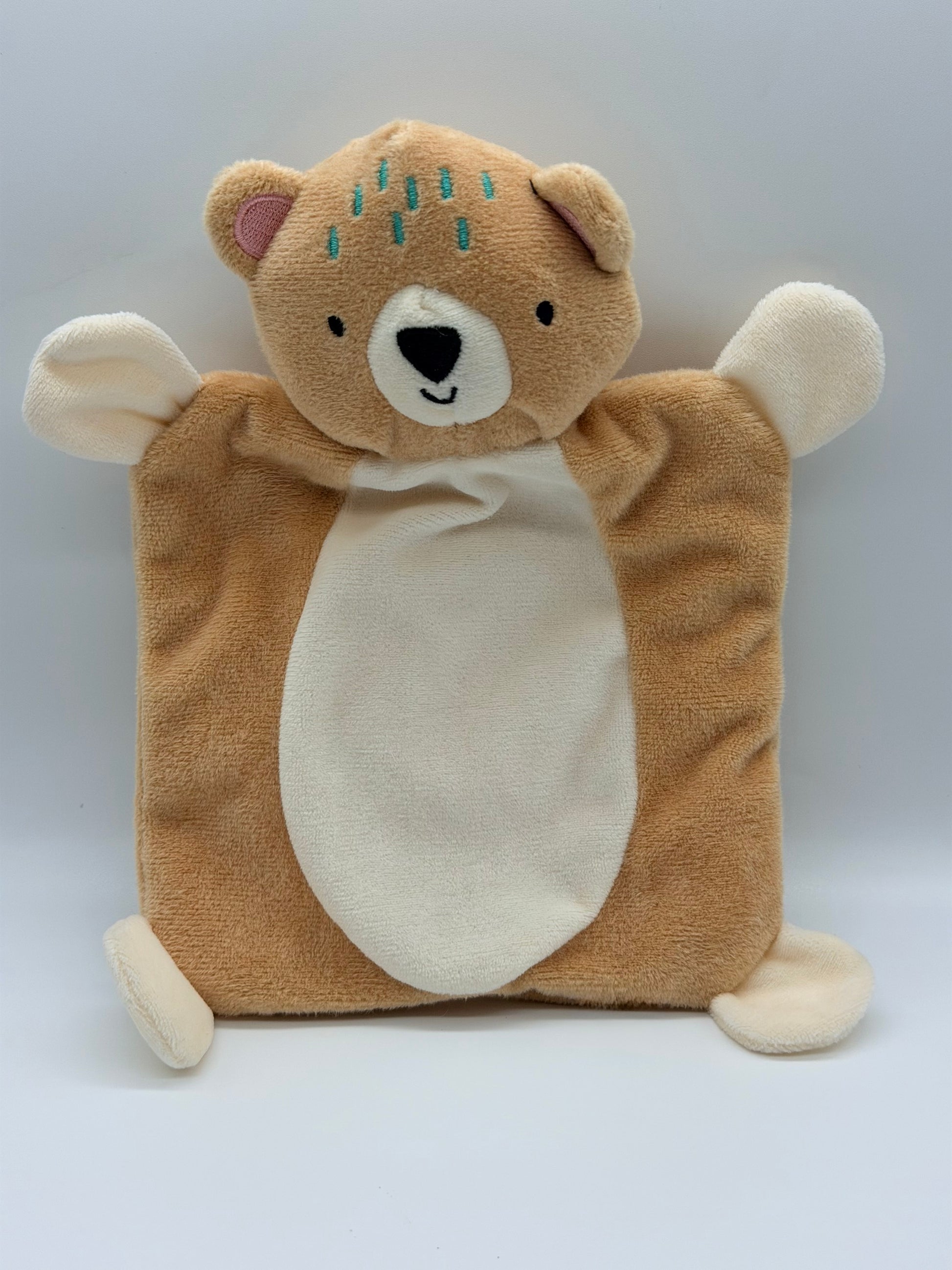 Personalised bear for puppies l squeak and crinkle toy
