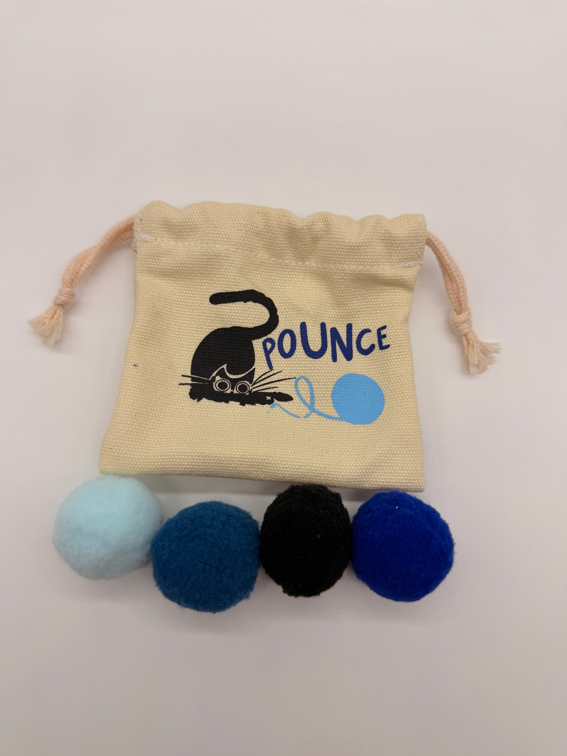 Personalised Pounce Balls Cat Toy Set