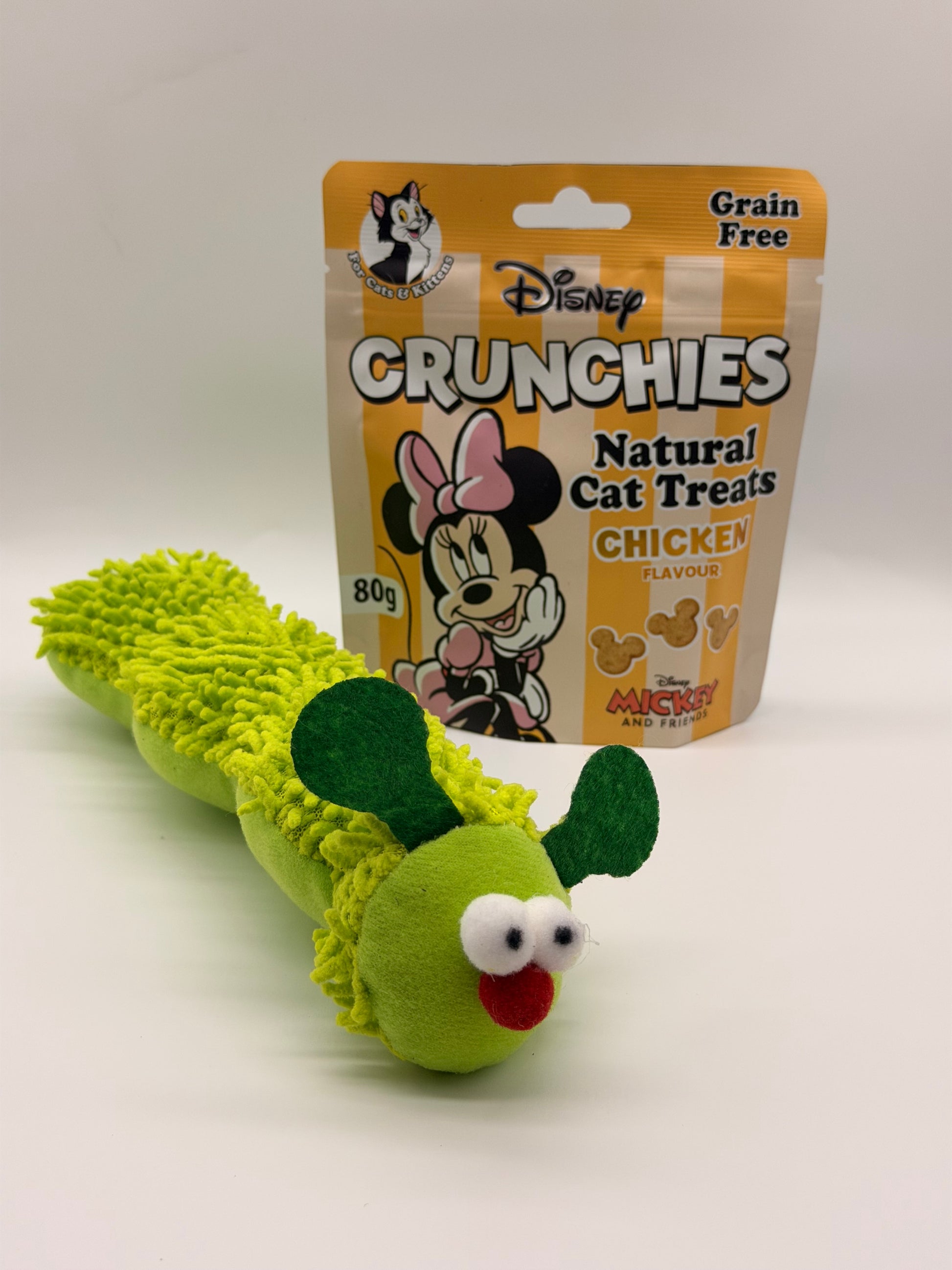 Personalised Catnip Caterpillar Cat Toy – Custom Name Cat Toy – Approx. 24cm Long