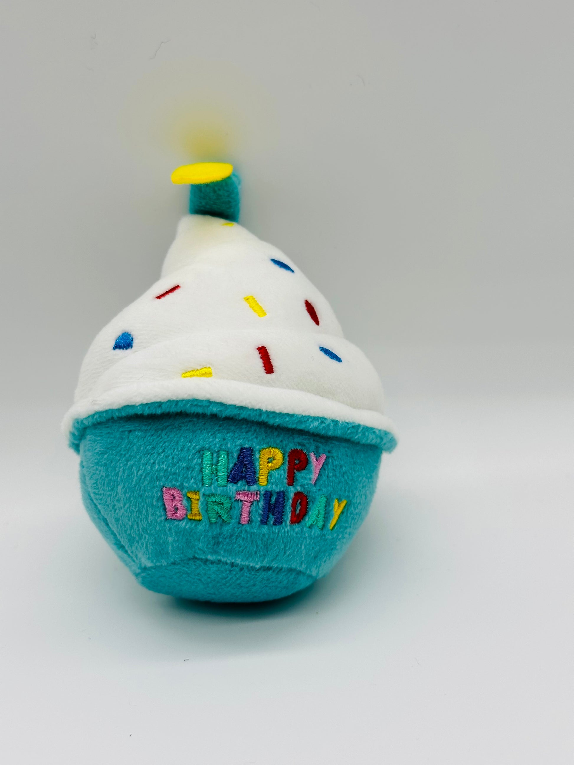 Dog Birthday Gift Set – Toy, Cupcake Plush & Bandana