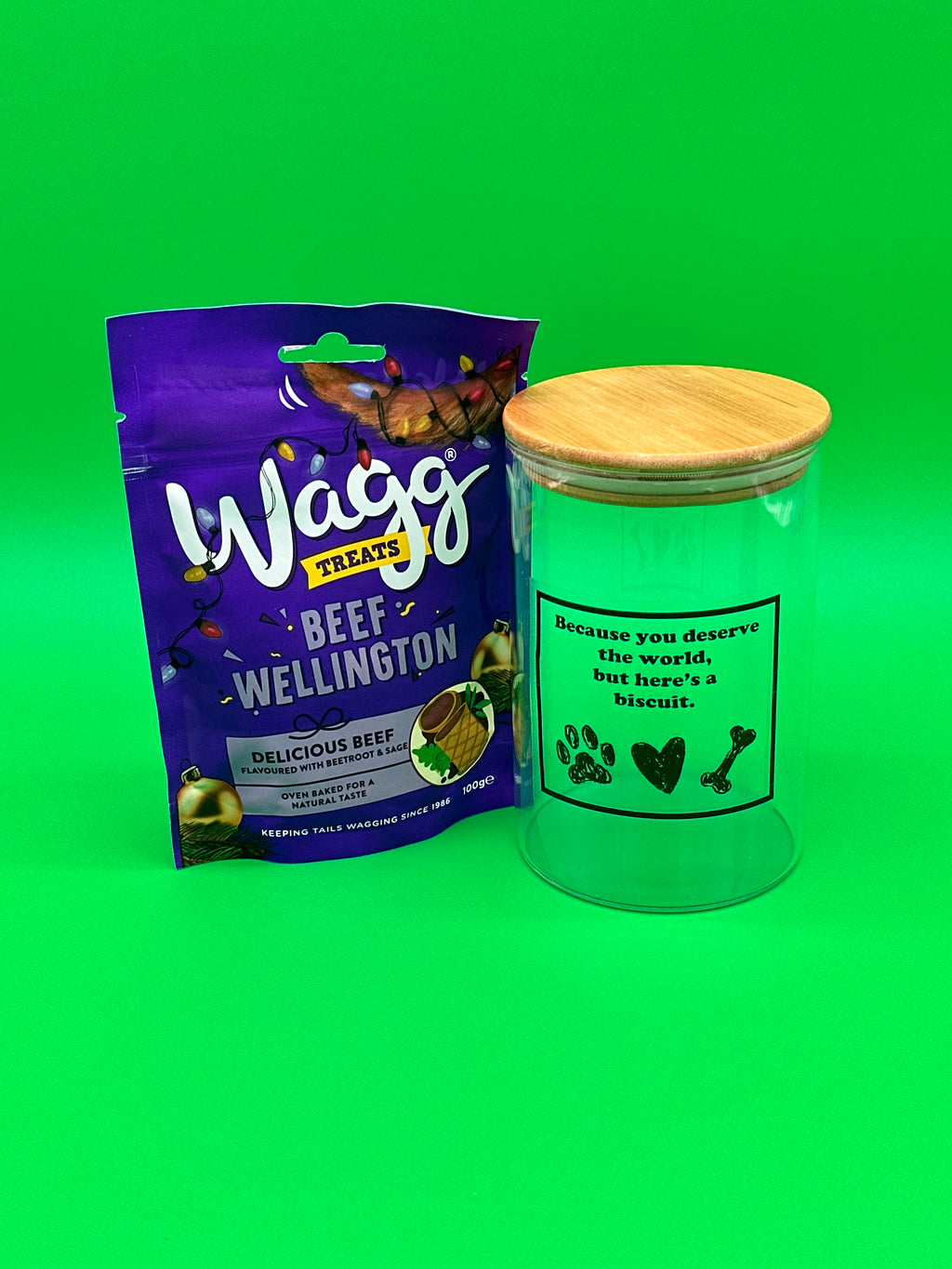 Pet Treat jar with treats