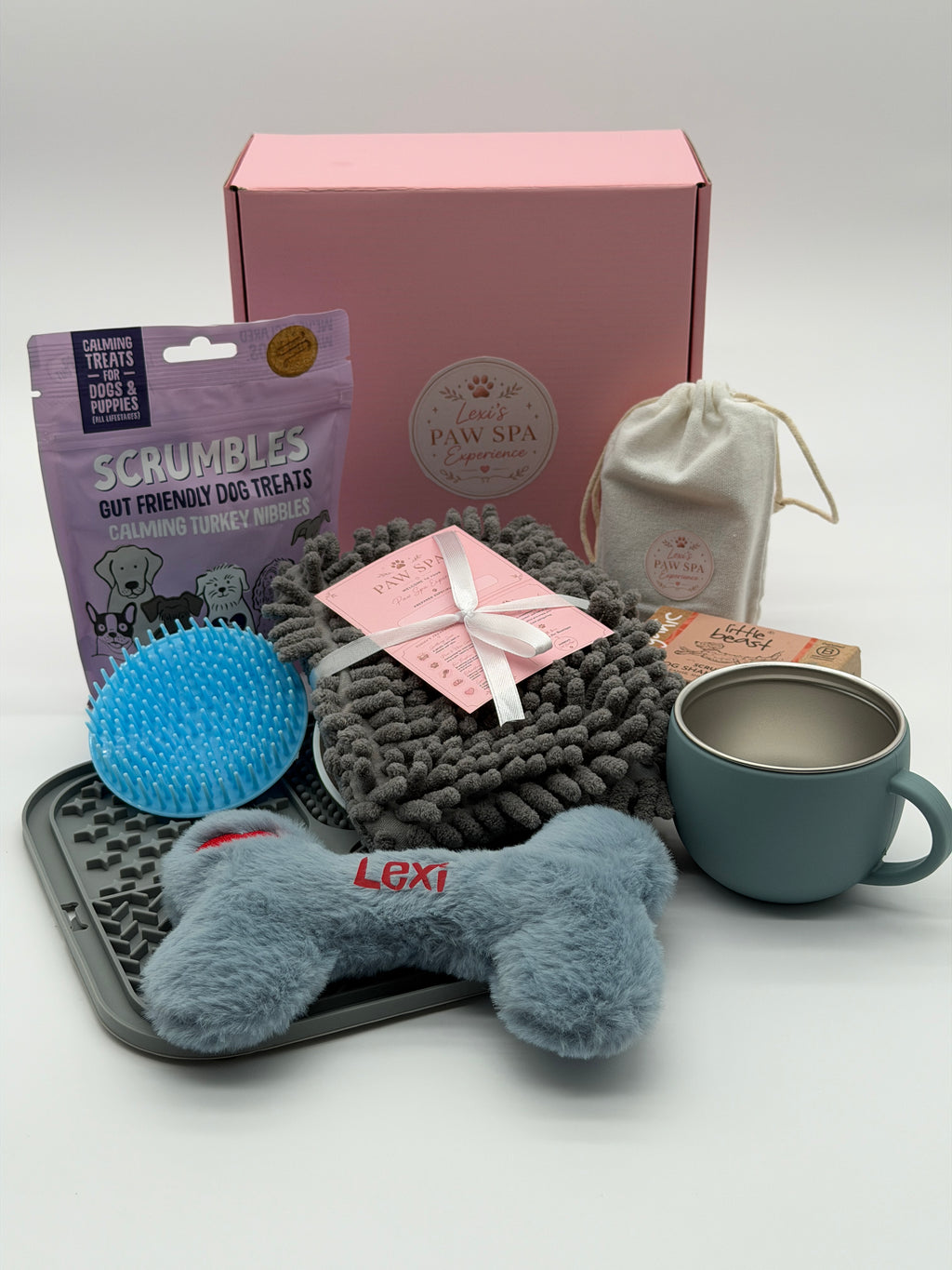 Personalised Dog Paw Spa Gift Box
