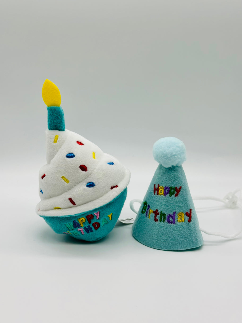 Personalised Dog Birthday Gift Set With soft toys and birthday treats