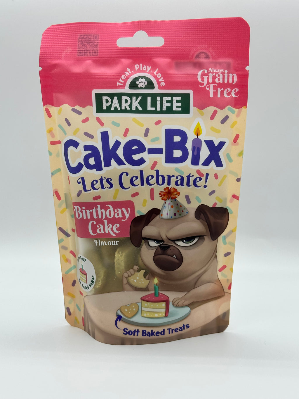 Small Dog Birthday Box with Treats, Birthday Hat and Soft Squeaky Cupcake Toy