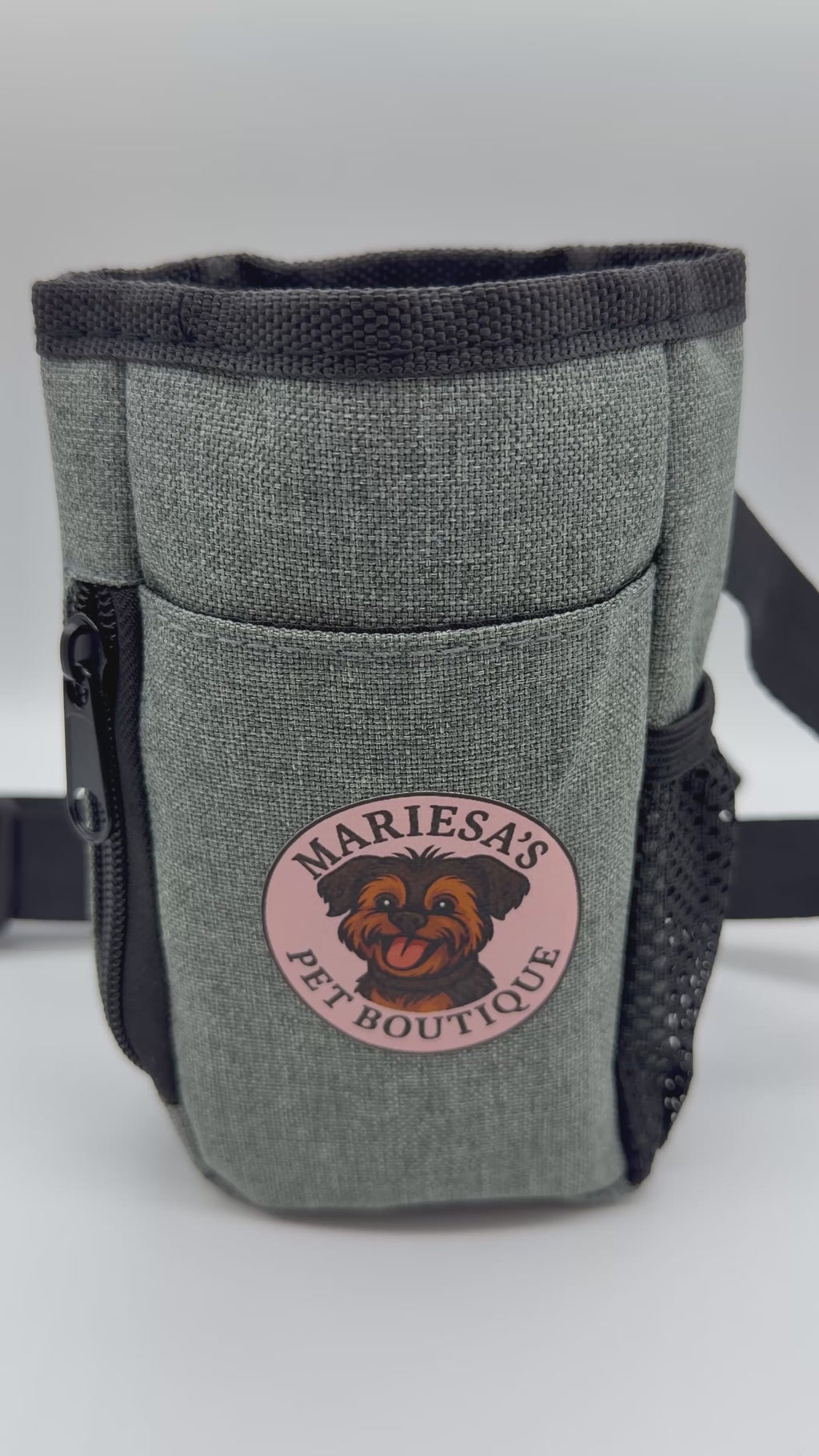 Personalised Dog Treat Pouch | Walking Bag with Poo Bag Dispenser