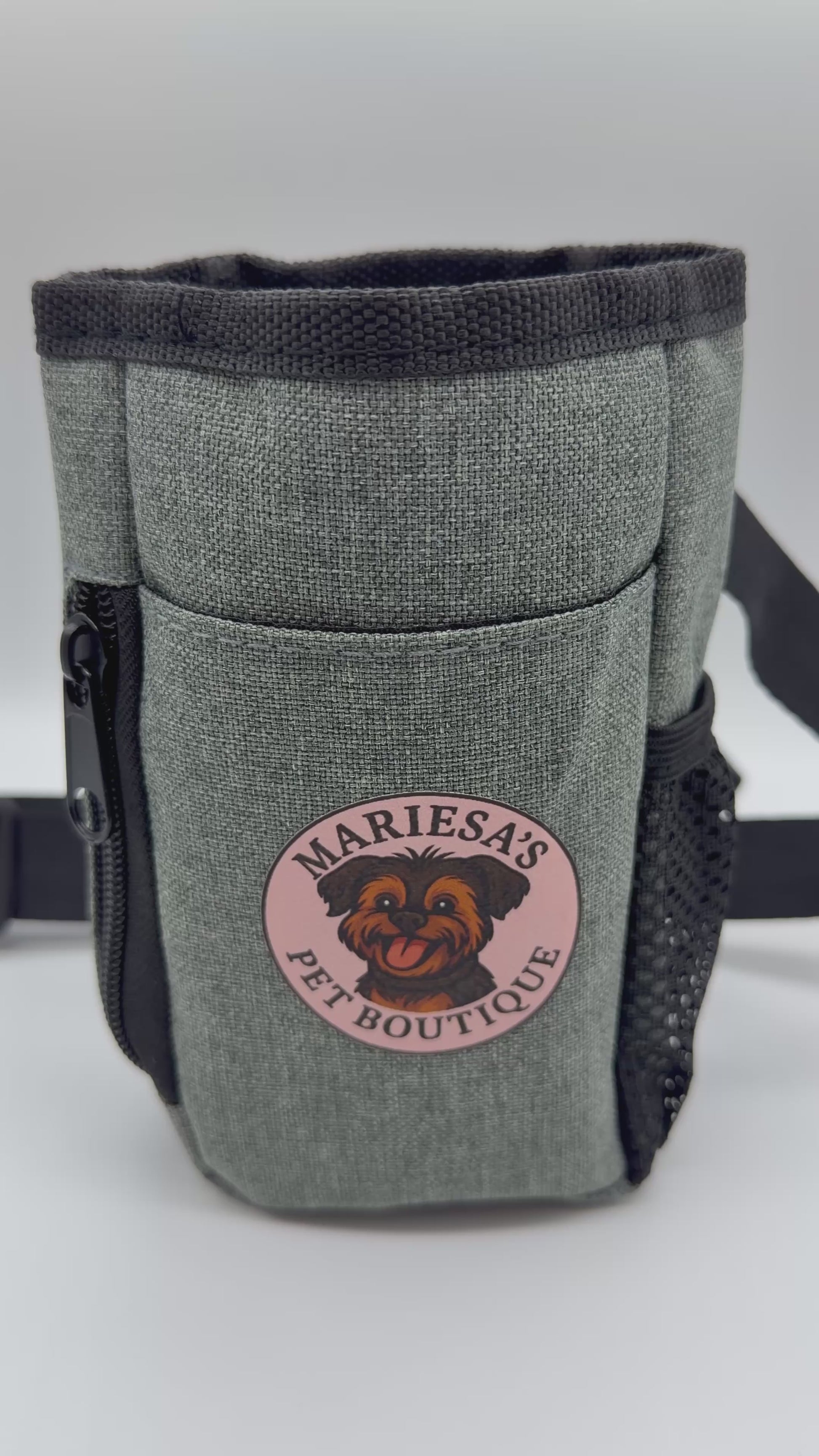 Personalised Dog Treat Pouch | Walking Bag with Poo Bag Dispenser